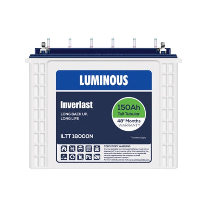 Luminous ECO VOLT NEO 1250 Home Inverter-UPS and Battery ILTT18000N 150Ah