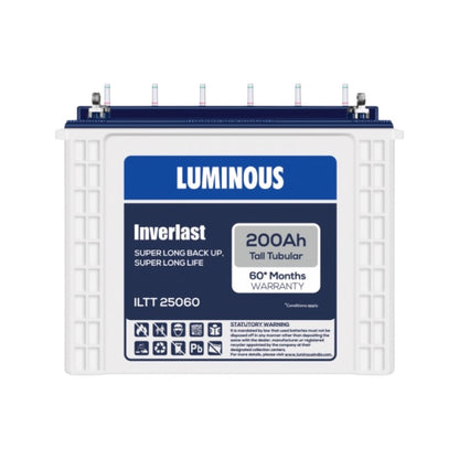 Luminous ECO WATT NEO 1250 Home Inverter-UPS and Battery ILTT25060 200Ah