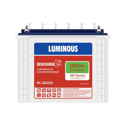 Luminous ECO WATT NEO 1250 Home Inverter-UPS and Battery RC18000 150Ah
