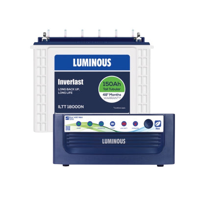 Luminous ECO VOLT NEO 1250 Home Inverter-UPS and Battery ILTT18000N 150Ah