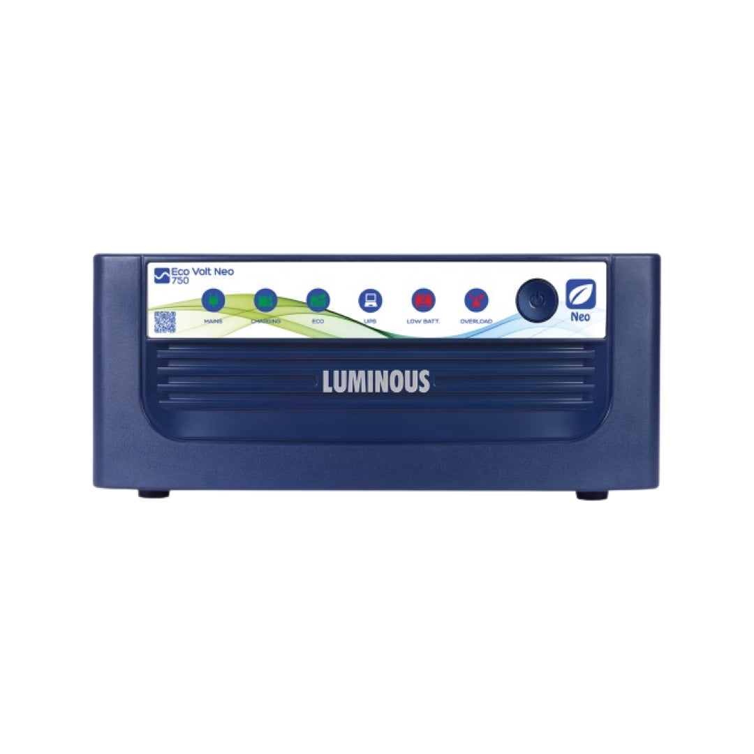 Luminous ECO VOLT NEO 750 Home Inverter-UPS and Battery ILST12042 100Ah